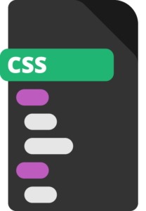 Ilustração de um ícone de um arquivo CSS