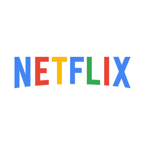 Netflix nas cores do Google