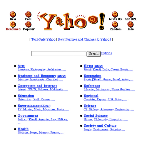 Yahoo! First Logo 1995