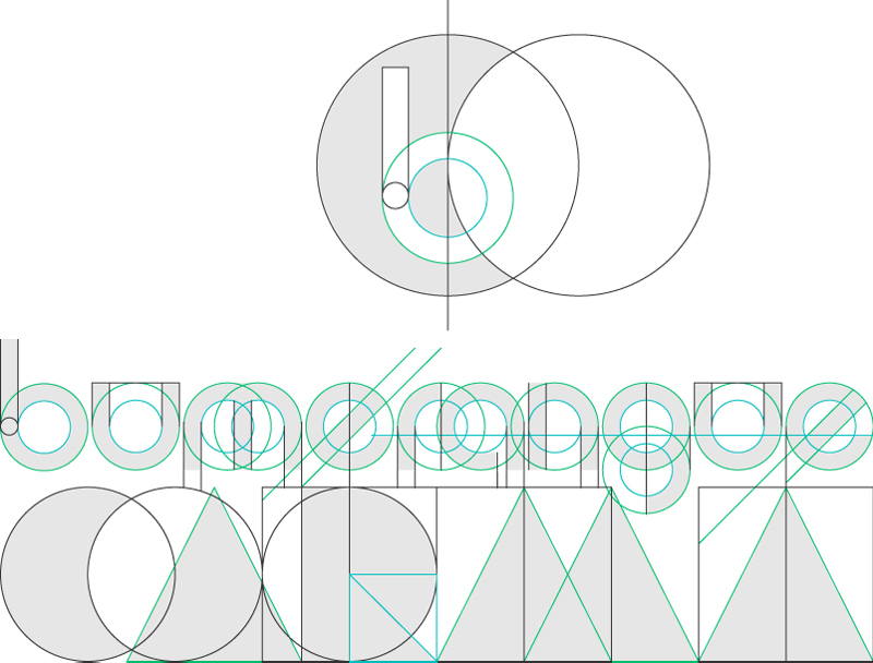 Bumerangue Carma - Construção do Logotipo